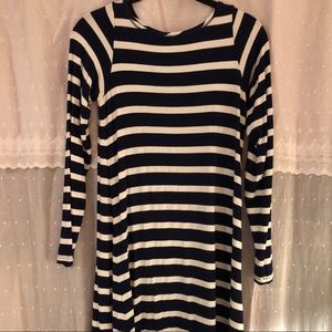 YALA bamboo stripe dress